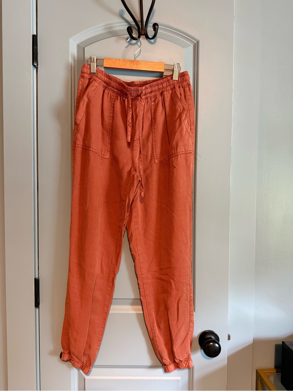 Thread & Supply  Rust Drawstring Jogger Pants